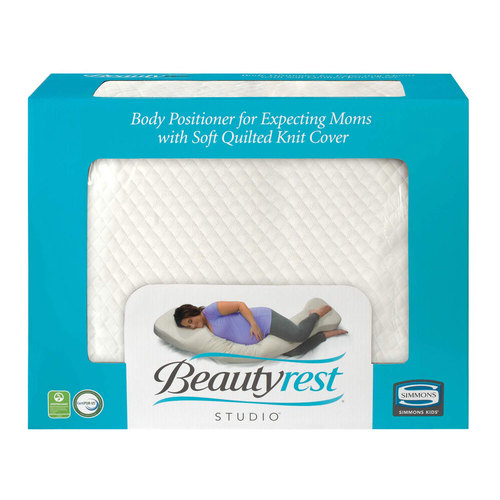 Simmons Beautyrest Studio Gel Memory Foam Body Positioner/Pillow for Expecting Moms