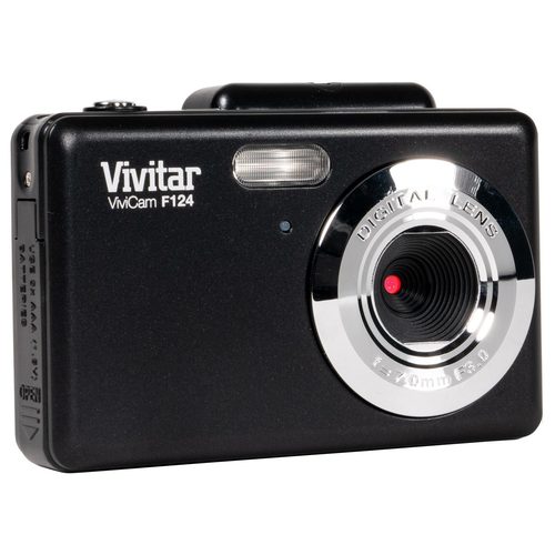 Vivitar VF124 ViviCam iTwist 14.1 Megapixel Digital Camera with 4x Zoom, Carrying Case