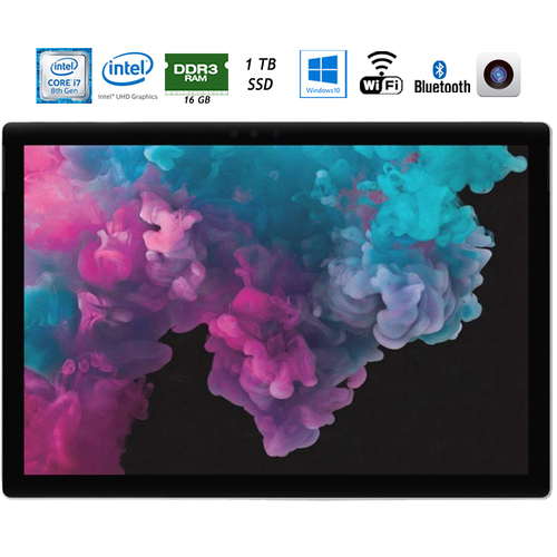 Microsoft KJW-00001 Surface Pro 6 12.3` Intel i7-8650U 16GB/1TB SSD Convertible Laptop