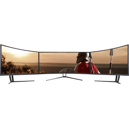 Deco Gear 35` Curved Ultrawide LED Gaming WQHD Monitor - 3440x1440 21:9 100Hz (3-Pack)