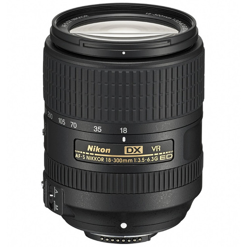 Nikon AF-S DX NIKKOR 18-300mm f/3.5-6.3G ED VR Zoom Lens with Auto Focus