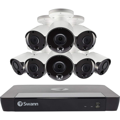 Swann 8 Camera 16 Channel 5MP Super HD NVR Security System SWNVK-1675808