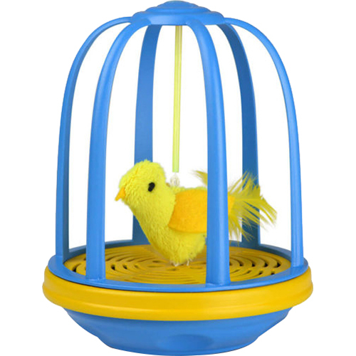 OurPets Bird in a Cage Electronic Interactive Cat Toy (1400013433) - Open Box