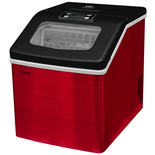 Frigidaire Countertop Ice Maker | Red Stainless Steel | EFIC452-SSRED