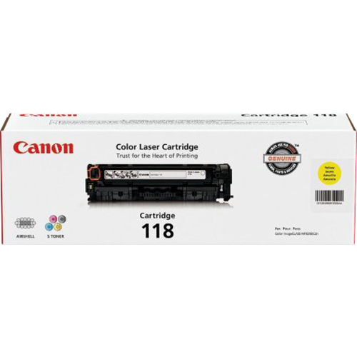 Canon 118 Yellow Toner Cartridge - 2659B001AA
