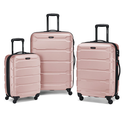 Installatie besluiten dubbel Samsonite Omni 3 Piece Hardside Luggage Nested Spinner Set - Pink