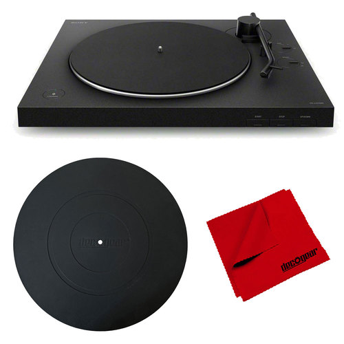 Sony PS-LX310BT Hi-Res Belt-Drive USB Turntable w/ Deco Gear 12` Silicone Platter Mat