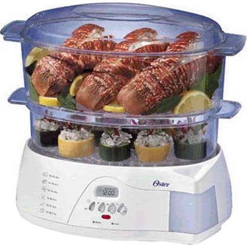 Oster 5712 Electronic 2-Tier 6-Quart Food Steamer - Open Box