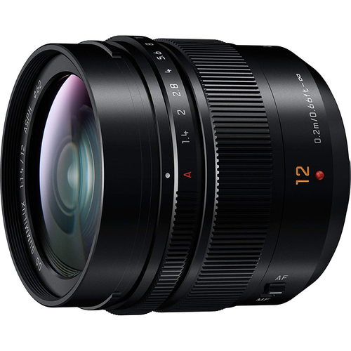Panasonic  12mm F1.4 Aspherical LUMIX G Leica DG Wide Angle Mirrorless Lens (OPEN BOX)