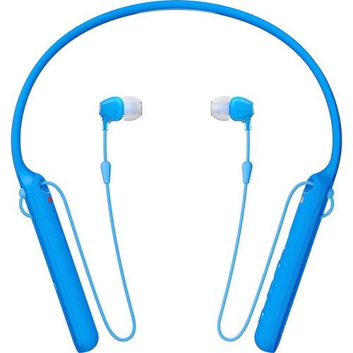 Sony WIC400/L Wireless Behind-Neck In Ear Headphone, Blue - Open Box