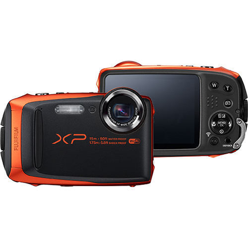 Fujifilm FinePix XP90 16 MP Waterproof Digital Camera with 3-inch LCD - Orange - Open Box