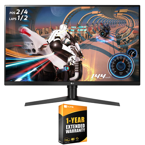 LG 32` Class QHD Gaming Monitor with FreeSync (Renewed) + 1 Year Extended Warranty