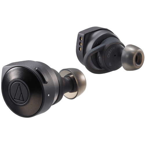 Audio-Technica ATH-CKS5TWBK Solid Bass Wireless In-Ear Headphones - Black