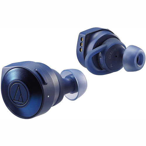 ATH-CKS5TWBL Solid Bass Wireless In-Ear Headphones - Blue