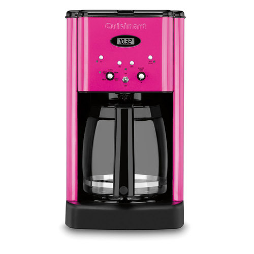 Cuisinart DCC-1200 Brew Central 12 Cup Programmable Coffeemaker, Pink, Refurbished
