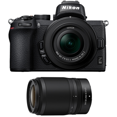 Z 50 DX-format Mirrorless Camera w/ NIKKOR Z DX 16-50mm & 50-250mm VR Lens