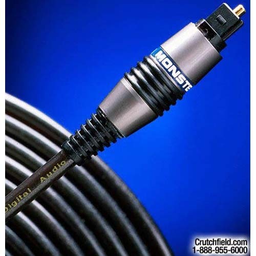 Monster Cable Interlink LightSpeed 200 High Performance Digital Fiber Optic Cable 2M (6.56 ft)