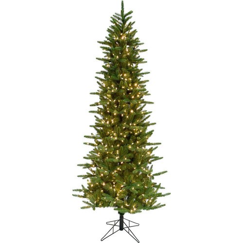 Fraser Hill Fraser Hill Farm 7.5  Carmel Pine Christmas Tree - 8F Clr LED Lght EZ