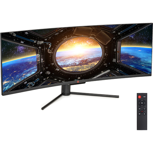 Deco Gear 49`Curved Ultrawide 3840x1080, 32:9 144Hz FreeSync 4ms Gaming Monitor (Open Box)