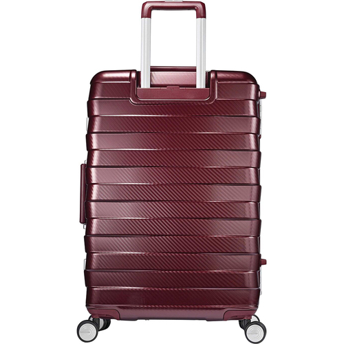 Samsonite Framelock Hardside Zipperless Checked Luggage with Spinner Wheels, 25` Cordovan