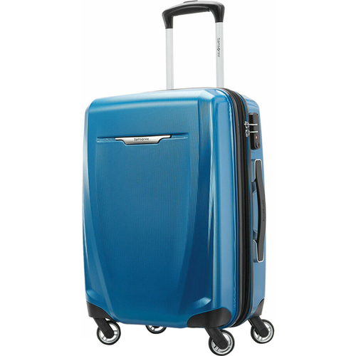 Samsonite Winfield 3 DLX Spinner Hardside Luggage 20` Carry-On  (Blue) ** OPEN BOX**