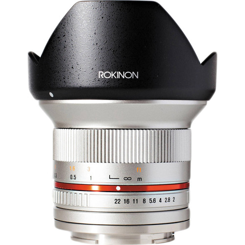 Rokinon 12mm F2.0 Ultra Wide Angle Lens for Sony E - Silver