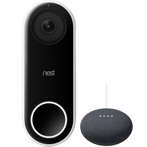 Google Nest Hello Smart Wi-Fi Video Doorbell + New Mini Promo Bundles