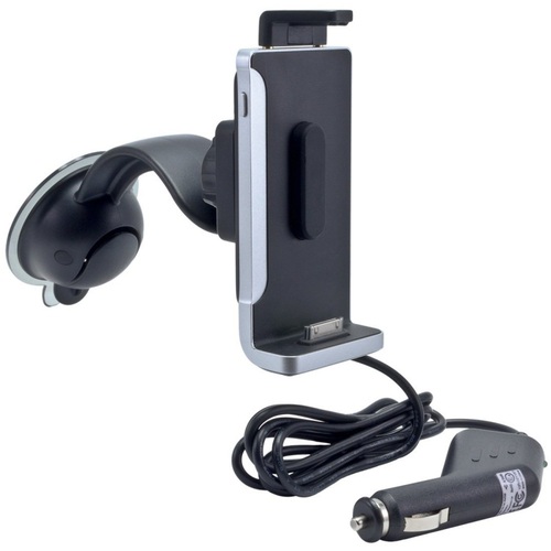SuperCharge Windshield Power Docking Mount for iPhone 4, 4S, 3Gs