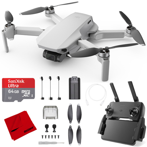 32GB microSD Card Basic Bundle with Case Cloth 30-Minutes Flight Time DJI Mavic Mini Drone FlyCam Quadcopter with 2.7K Camera 3-Axis Gimbal GPS Landing Pad 