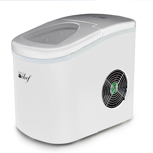 White Compact Electric Ice Maker | (IMWHT) | Top Load | 26 Lbs Per Day
