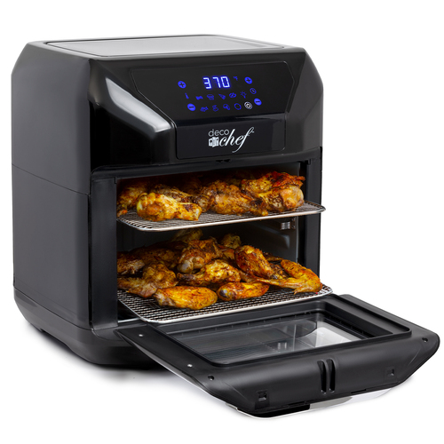 7-in-1 Digital 10.5QT Air Fryer Convection Oven with Simple Touch Display, Black