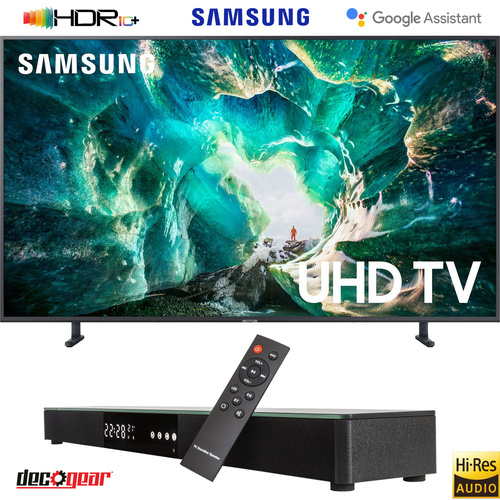 Samsung UN55RU8000 55` RU8000 LED Smart 4K UHD TV (2019) with Deco Gear 31` Soundbar