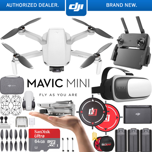 DJI Mavic Mini Drone Quadcopter Fly More Combo CP.MA.00000123.01 Headset Bundle