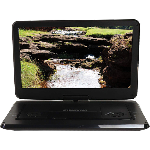 Sylvania 15.6` Swivel Screen Portable DVD Player w/ USB/SD Card Reader (Black) SDVD1566