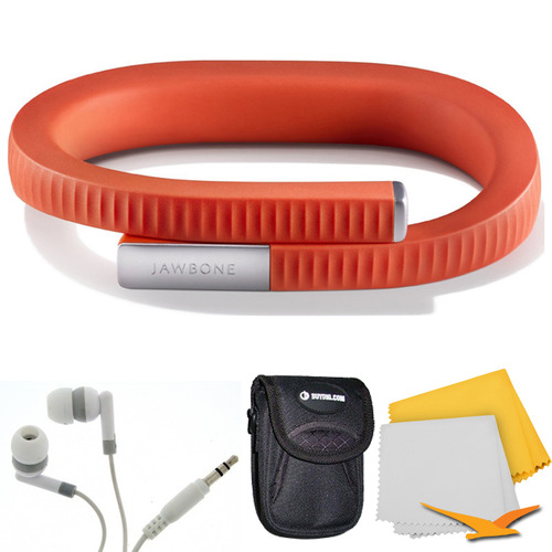 Jawbone UP 24 Bluetooth Enabled Medium - Retail Packaging - Persimmon Red Bundle