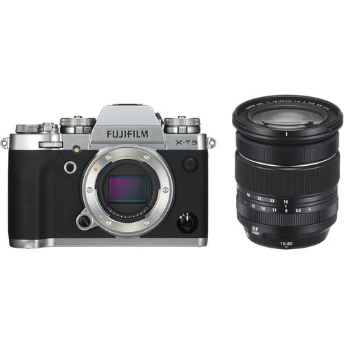 Fujifilm X-T3 26.1MP Mirrorless Digital Camera with XF 16-80mm F4.0 R OIS WR Lens(Silver)