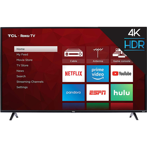 TCL 50S425 50` 4-series 4K Ultra HD Roku Smart TV (2019 Model) - Open Box