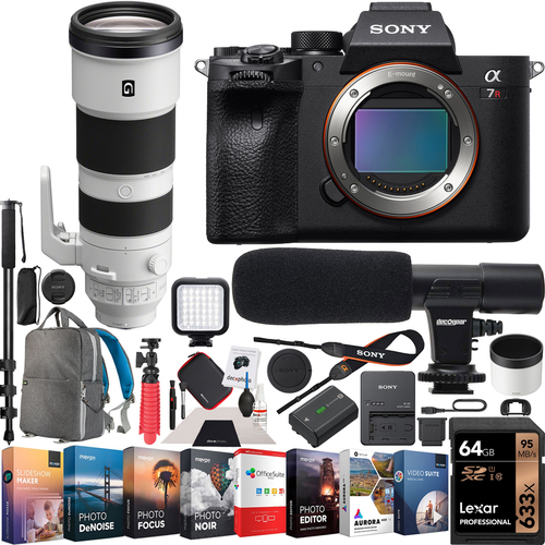 Sony a7R IV Mirrorless Camera + FE 200-600mm F5.6-6.3 G Lens SEL200600G Bundle