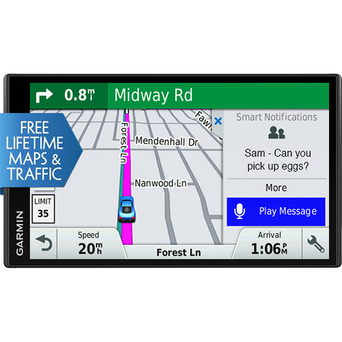 Garmin DriveSmart 61 NA LMT-S 6.95` GPS w/ Smart Features Refurbished 1 Year Warranty