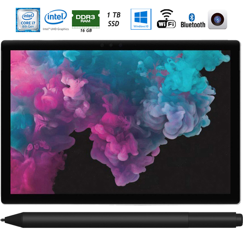 Microsoft Surface Pro 6 12.3` Intel i7-8650U 16GB/1TB SSD Laptop w/ Surface Pen