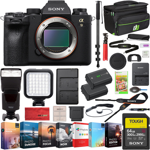 Sony Alpha a9 II Mirrorless Digital Camera Body Kit ILCE-9M2 + Case 2 Battery Bundle