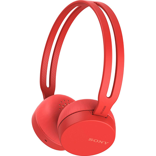 Sony WH-CH400/R Wireless Headphones with Bluetooth, Red (WHCH400/R) - Open Box