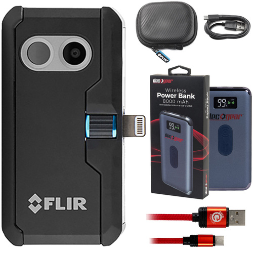 FLIR ONE Pro Thermal Imaging Camera for iOS with Deco Gear USB Power Bank Bundle