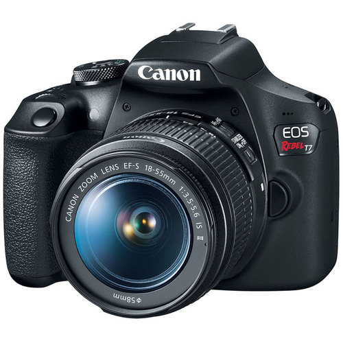 Canon EOS Rebel T7 Digital SLR Camera 18-55mm f/3.5-5.6 IS II Kit - Open Box