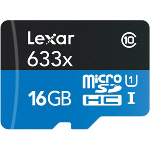 Lexar LSDMI16GSNA633B 16GB MicroSD Card & Reader