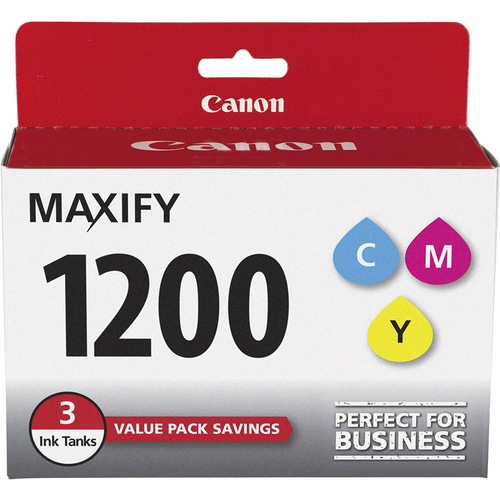 Canon MAXIFY PGI-1200 CMY (Cyan, Magenta, Yellow) 3 Ink Value Pack