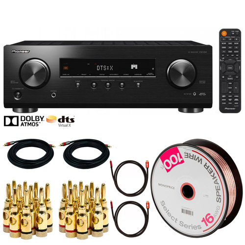 Pioneer VSX-834 - 7.2 Channel Dolby Atmos Networked AV Receiver w/ Audio Cable Kit