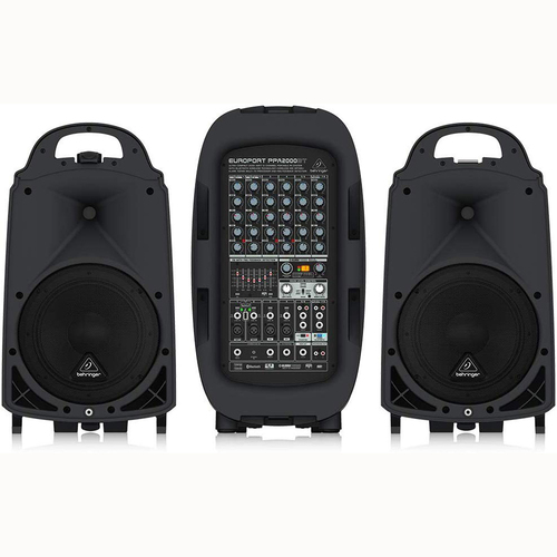 Behringer Europort Ultra-Compact 2000-Watt 8-Channel Portable Pa System w/ Bluetooth 