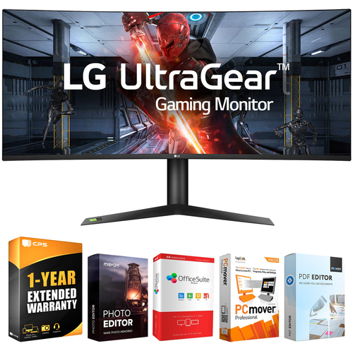 LG 38` Curved WQHD+ 3840 x 1600 Nano IPS Display Gaming Monitor w/ Warranty Kit