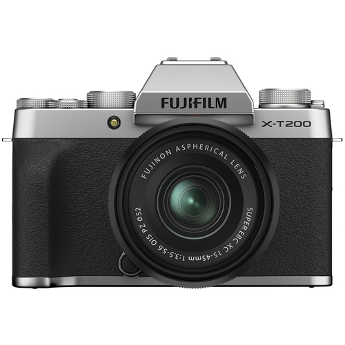Fujifilm X-T200 Mirrorless Digital Camera w/ XC 15-45mm Lens Silver (16647020)